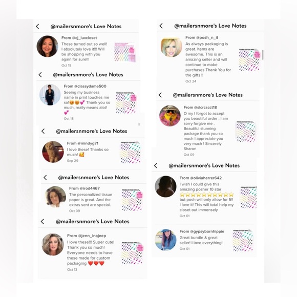 ❤️Custom Packaging Tissue w/ closet name + 60 Custom stickers for small business - Picture 12 of 16